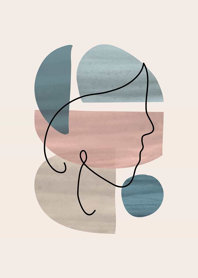 Modern Woman one line art