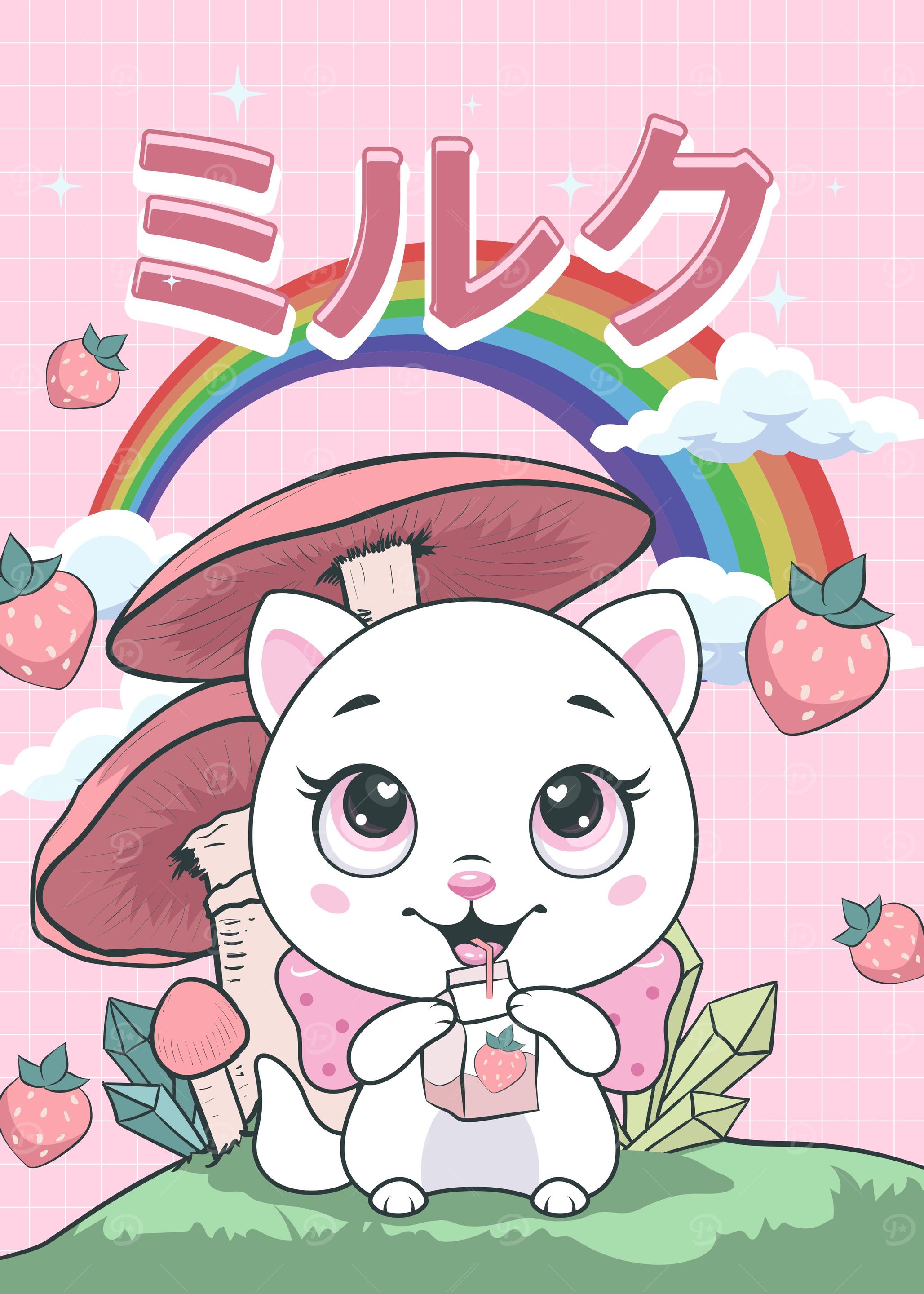 Cottagecore Kawaii Cat