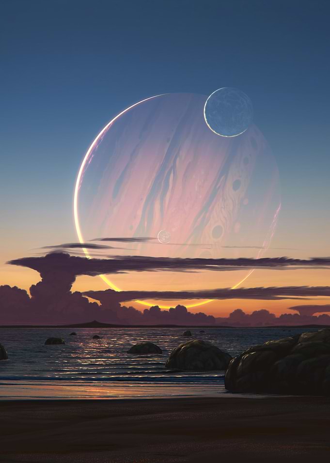 Tropical moon