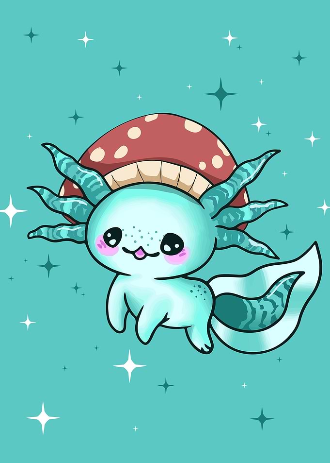 Cute Kawaii Axolotl