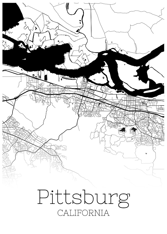 Pittsburg California map