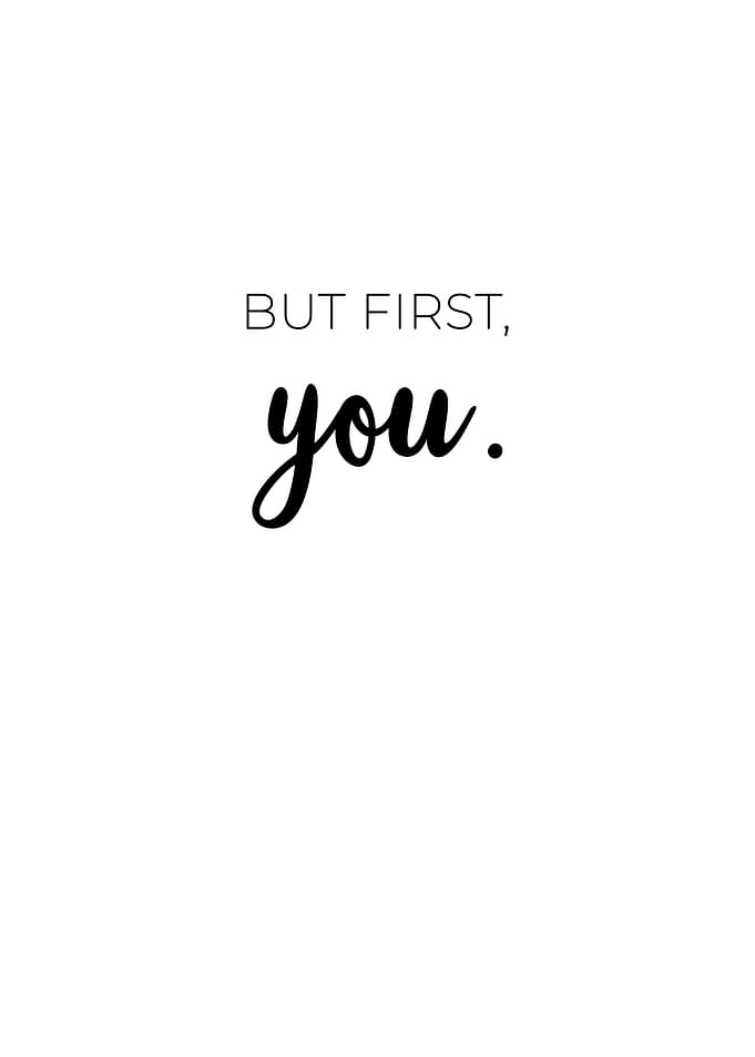 You