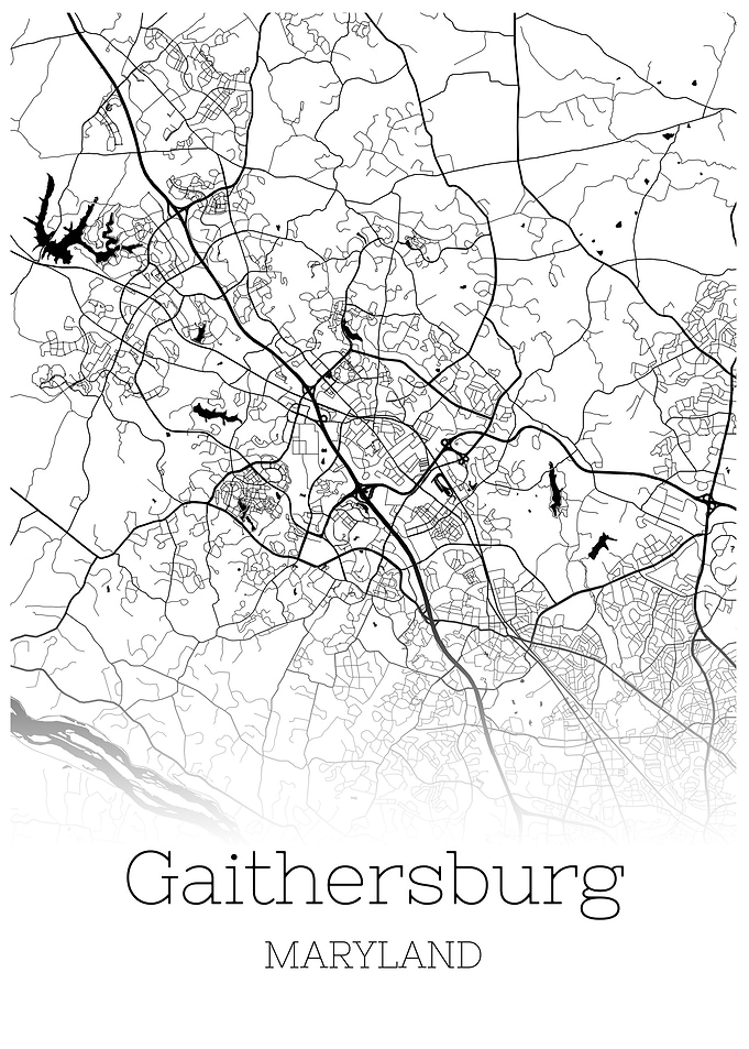 Gaithersburg Maryland map