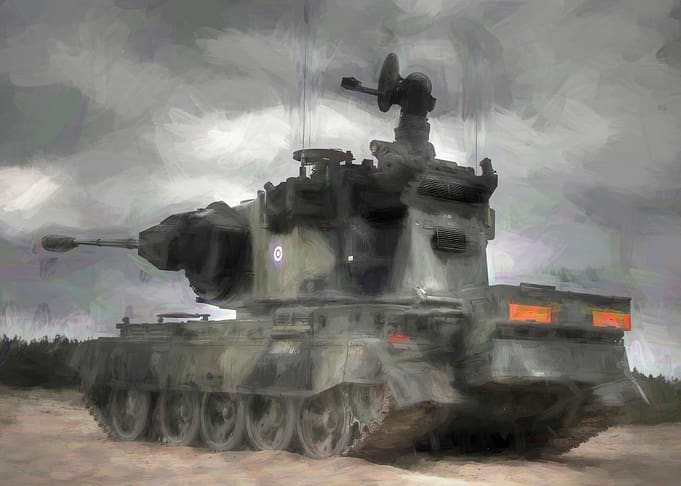 Tank in watercolor
