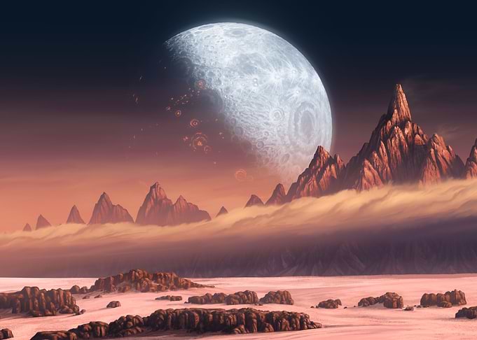 Alien moon