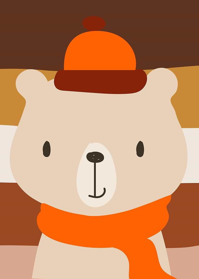 Cute Winter Bear