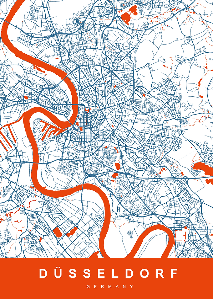 DUSSELDORF Map GERMANY