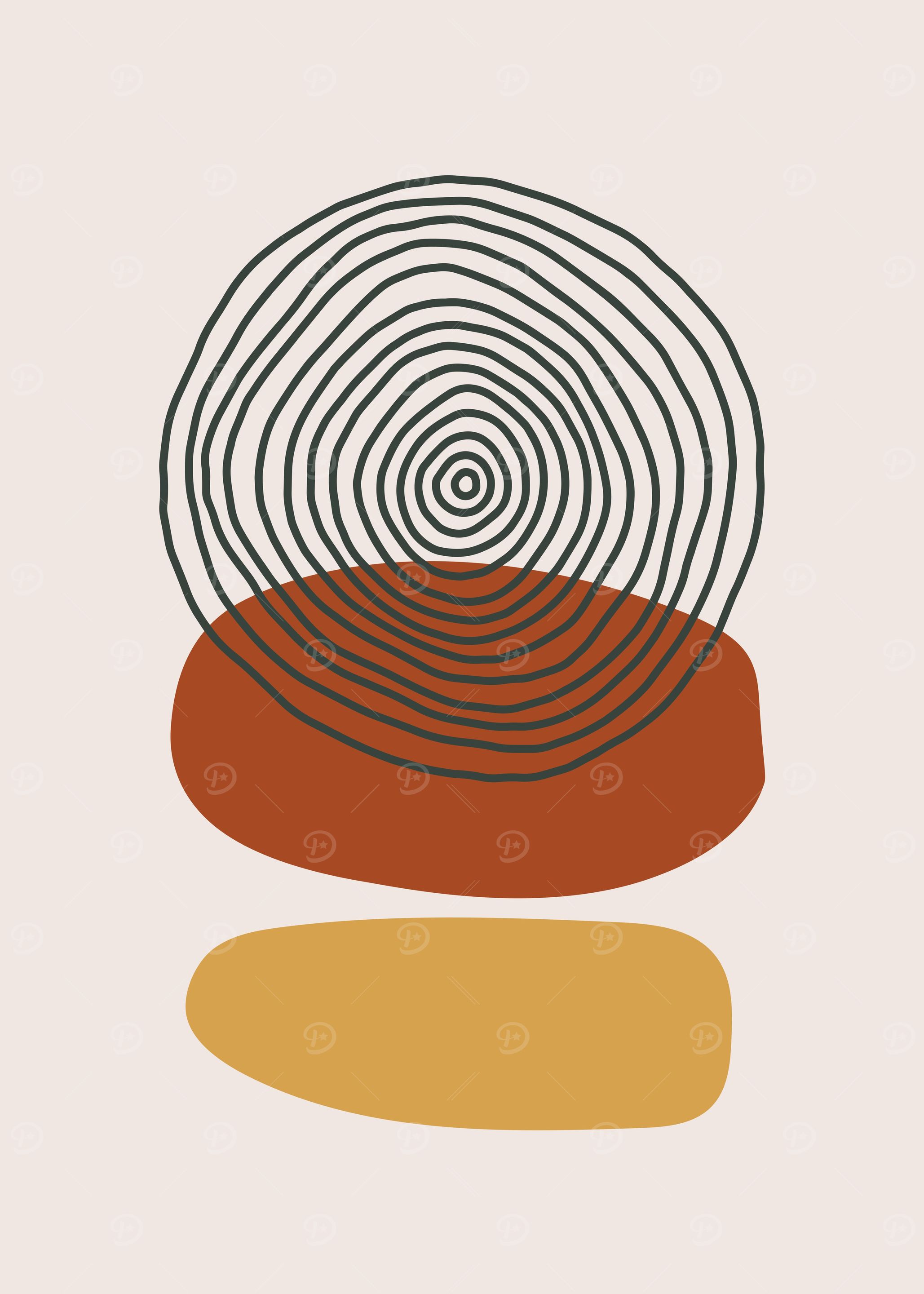 Modern Line art poster