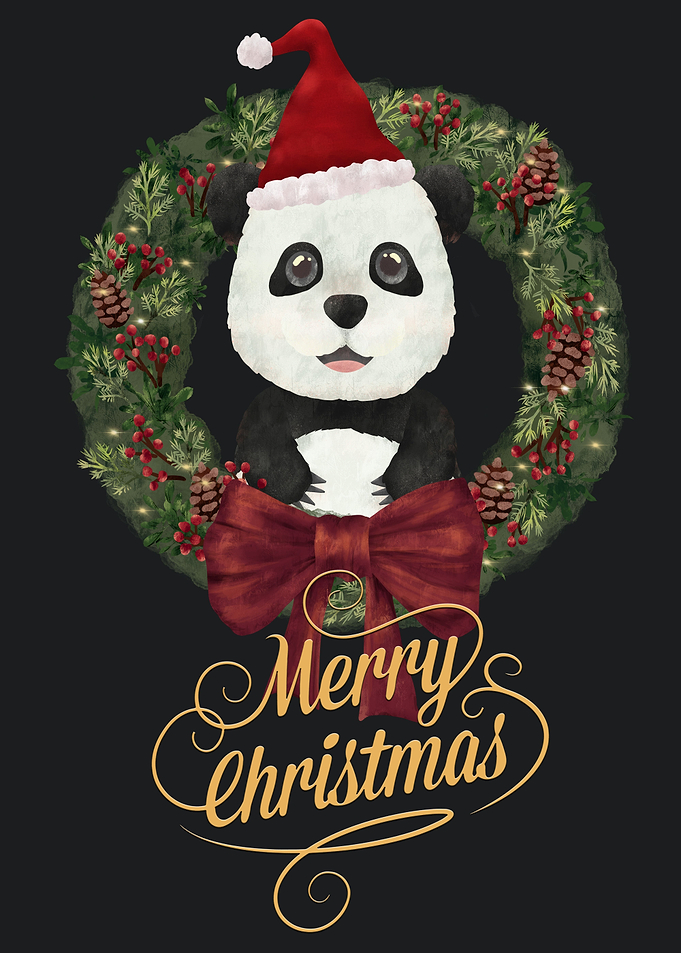 Merry Christmas Panda lov