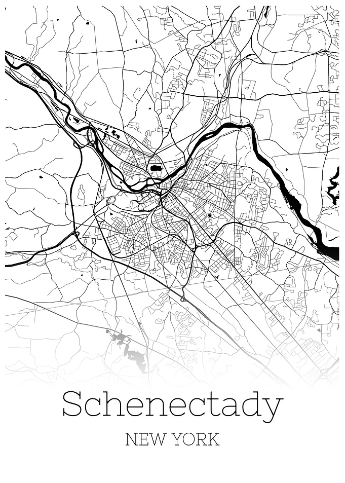 Schenectady New York map