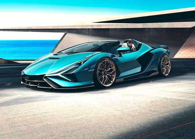 Lamborghini Sian Outside