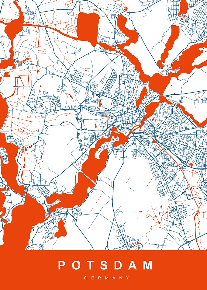 POTSDAM Map GERMANY