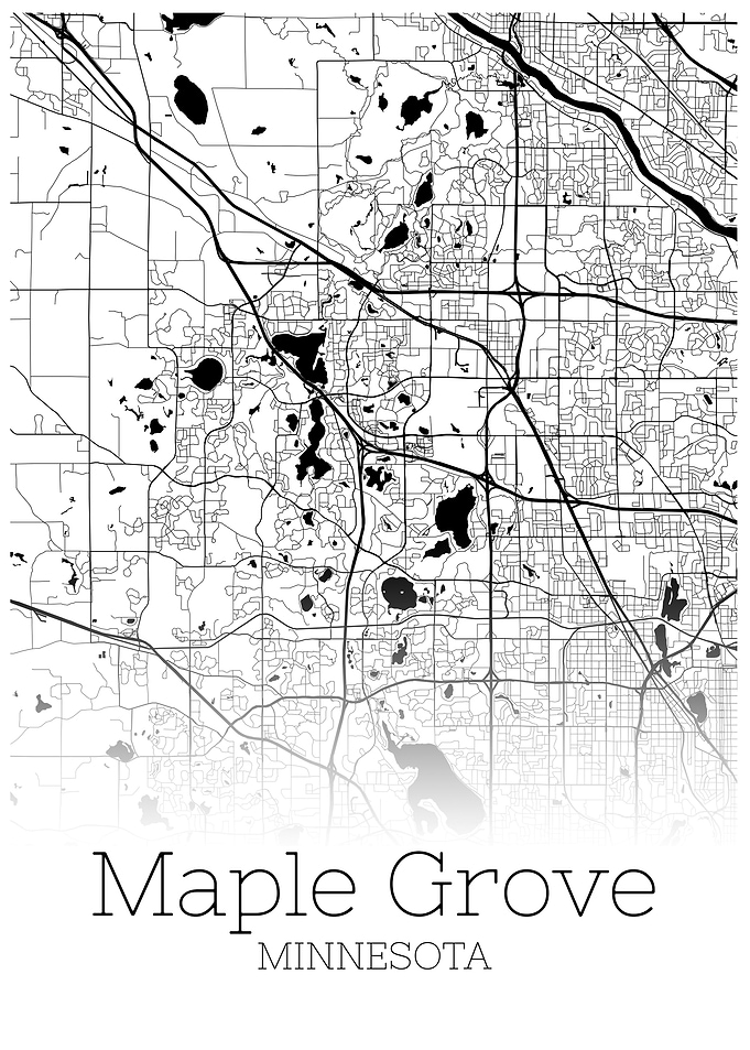 Maple Grove Minnesota map