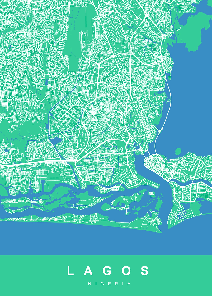 LAGOS Map NIGERIA