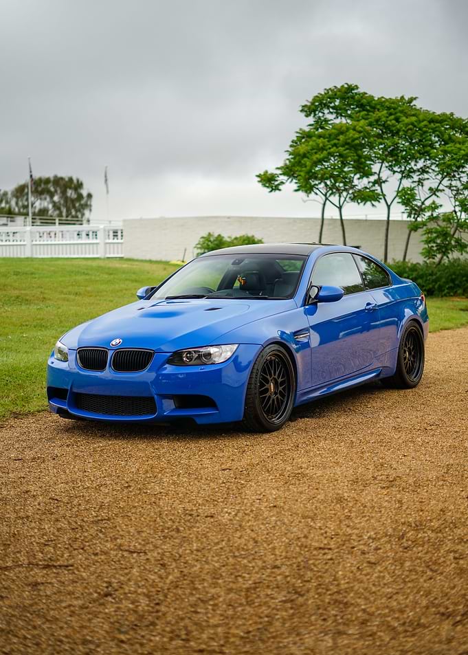E92 in Laguna Seca Blue