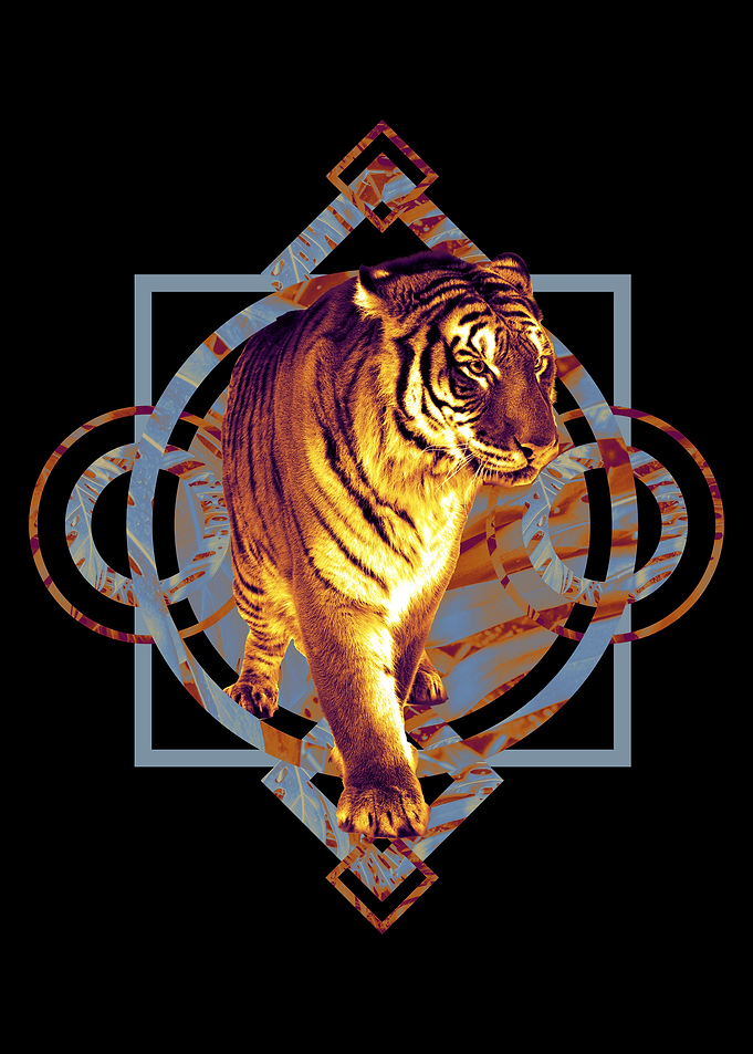 Geometric Animals Tiger