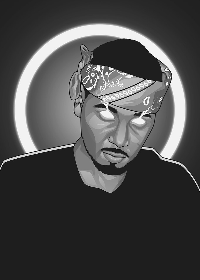 Juelz Santana Grayscale