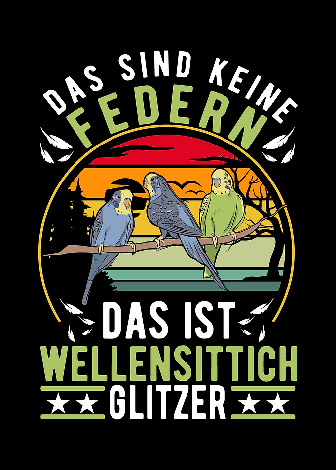 Wellensittich Glitzer