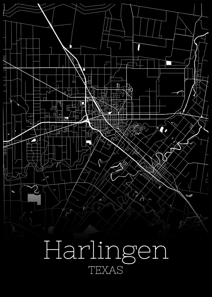 Harlingen Texas city map