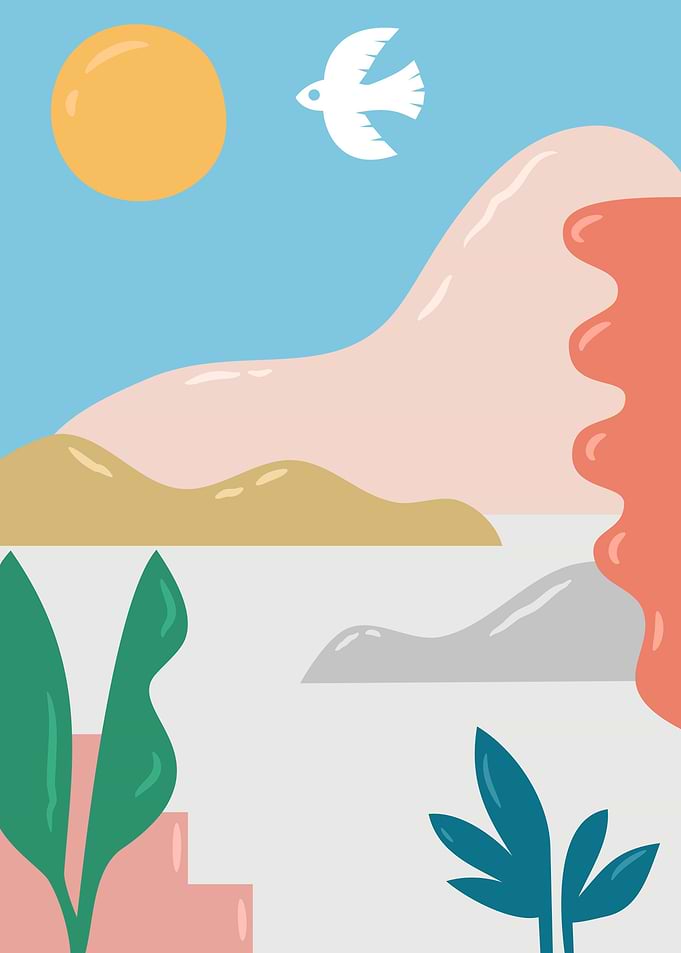 abstract nature beach