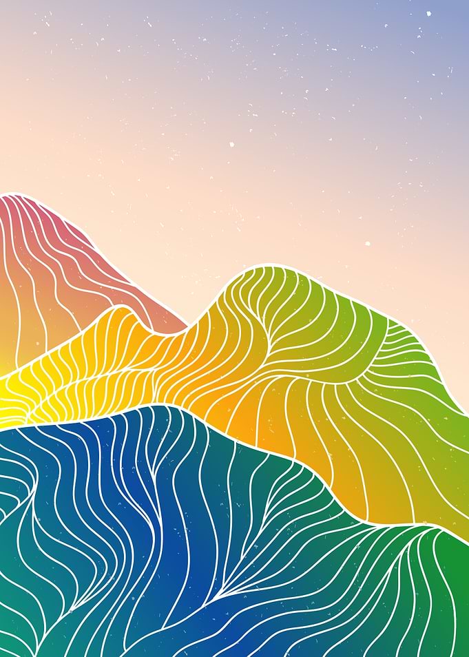 MOUNTAIN LINE ART