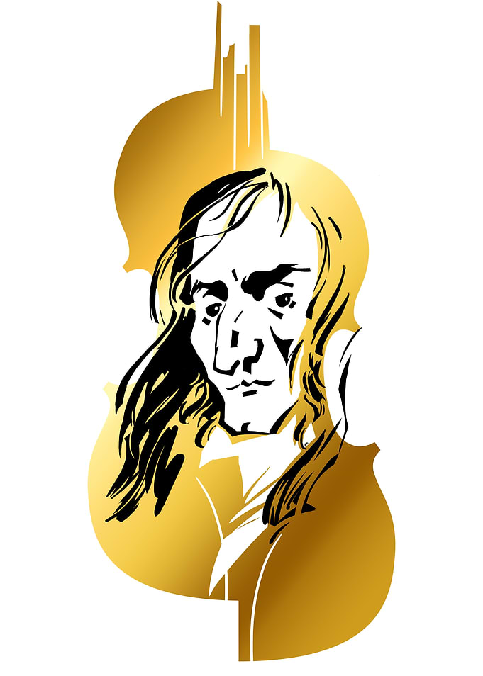 Paganini white background
