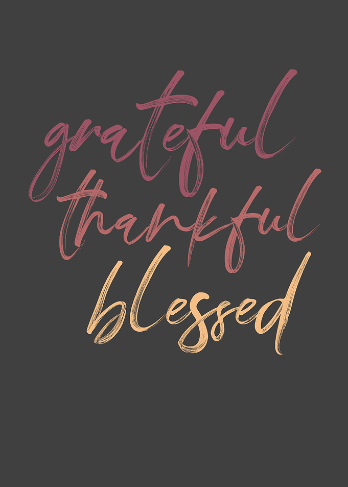 Grateful Thankful Blessed
