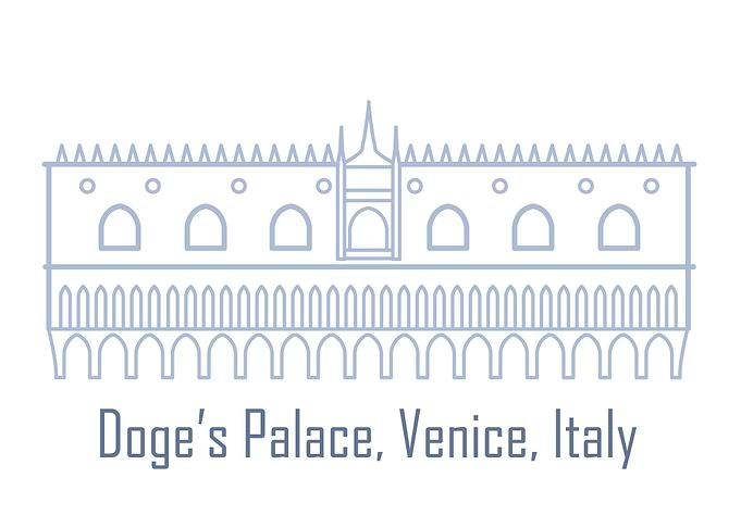 Doges palace Venice Italy