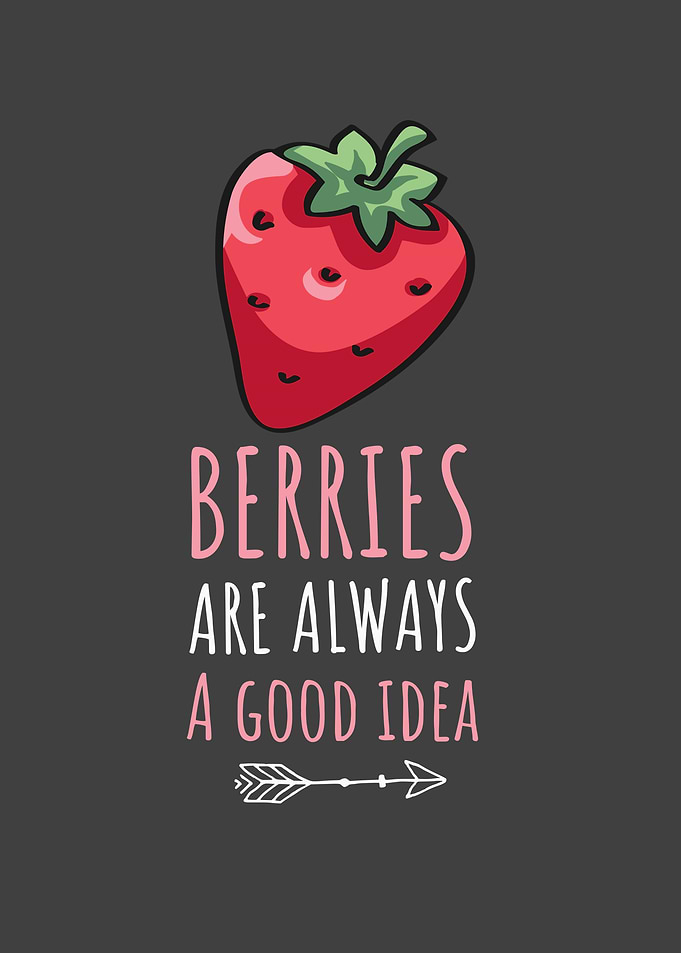 Strawberry Saying Berries