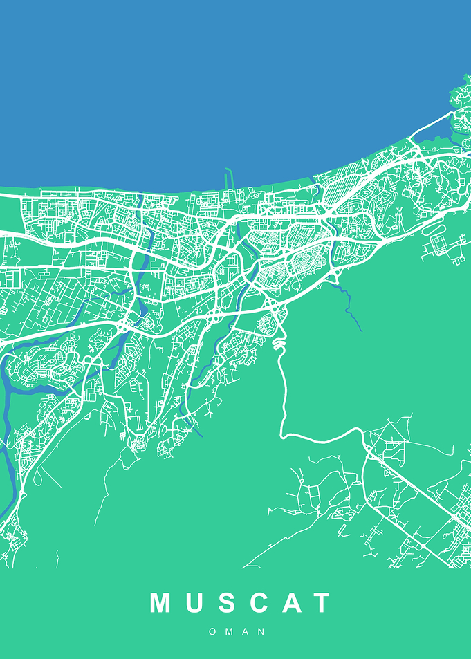 MUSCAT Map OMAN