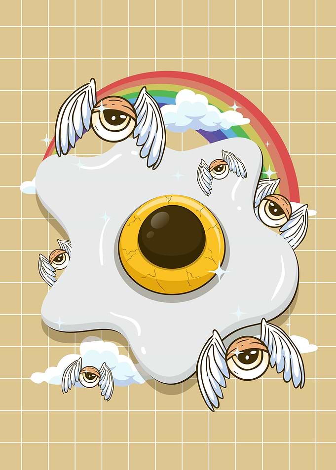Weirdcore Kawaii Egg