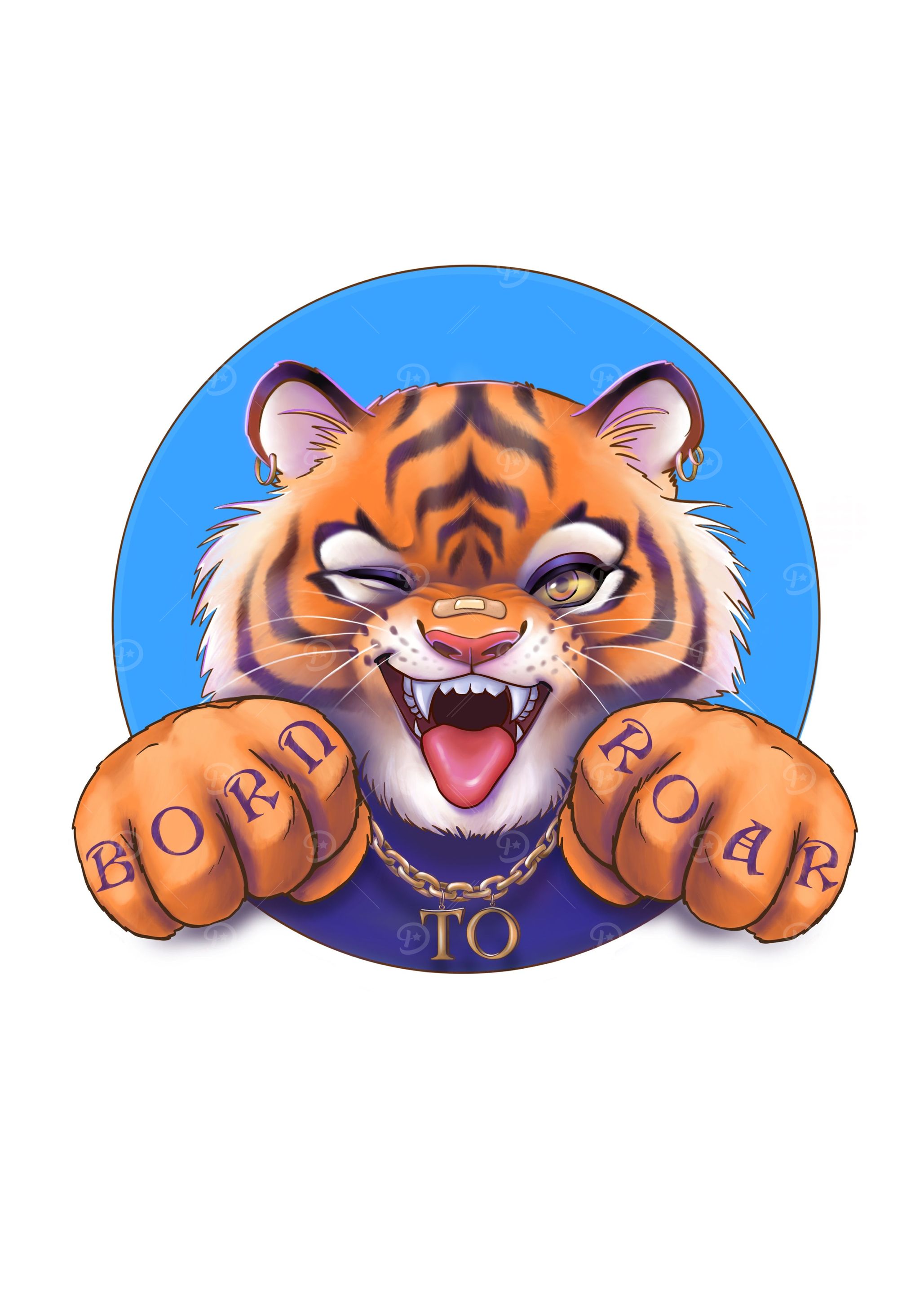 Tiger with paws