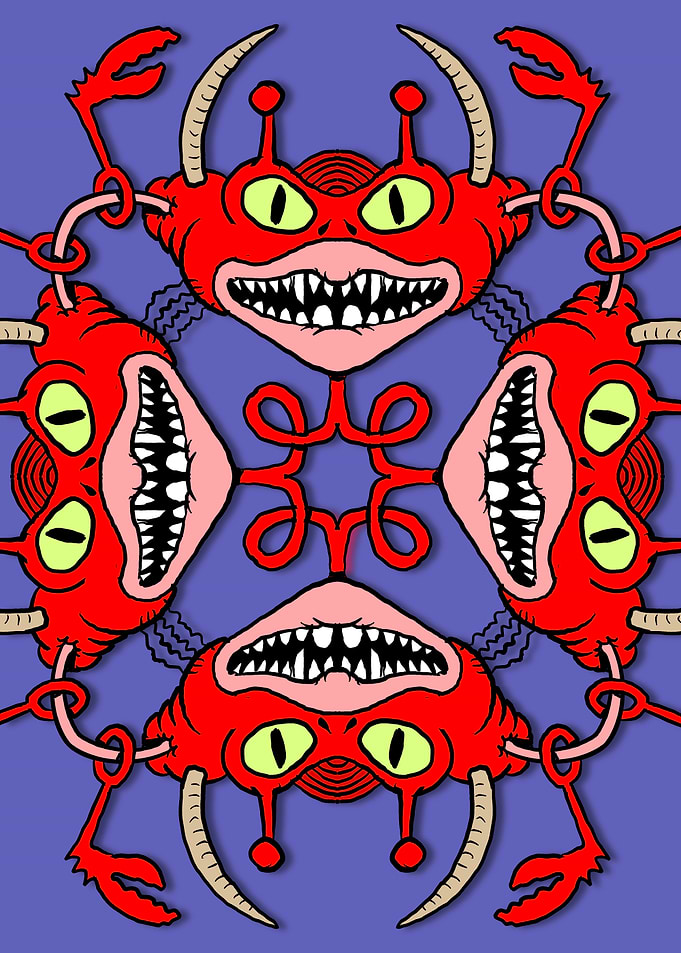 alien monster cartoon