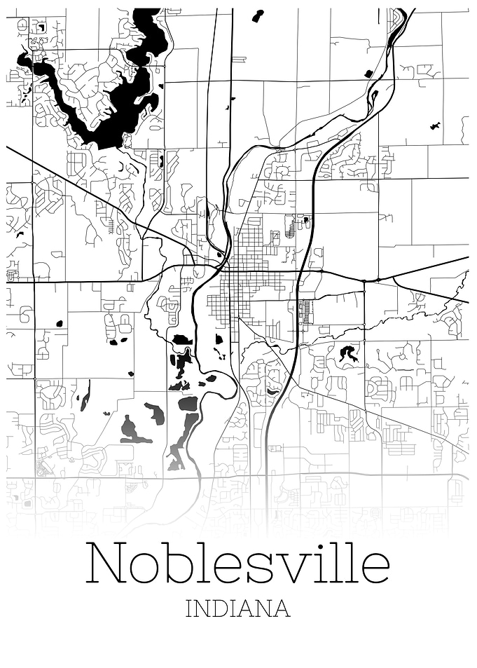 Noblesville Indiana map