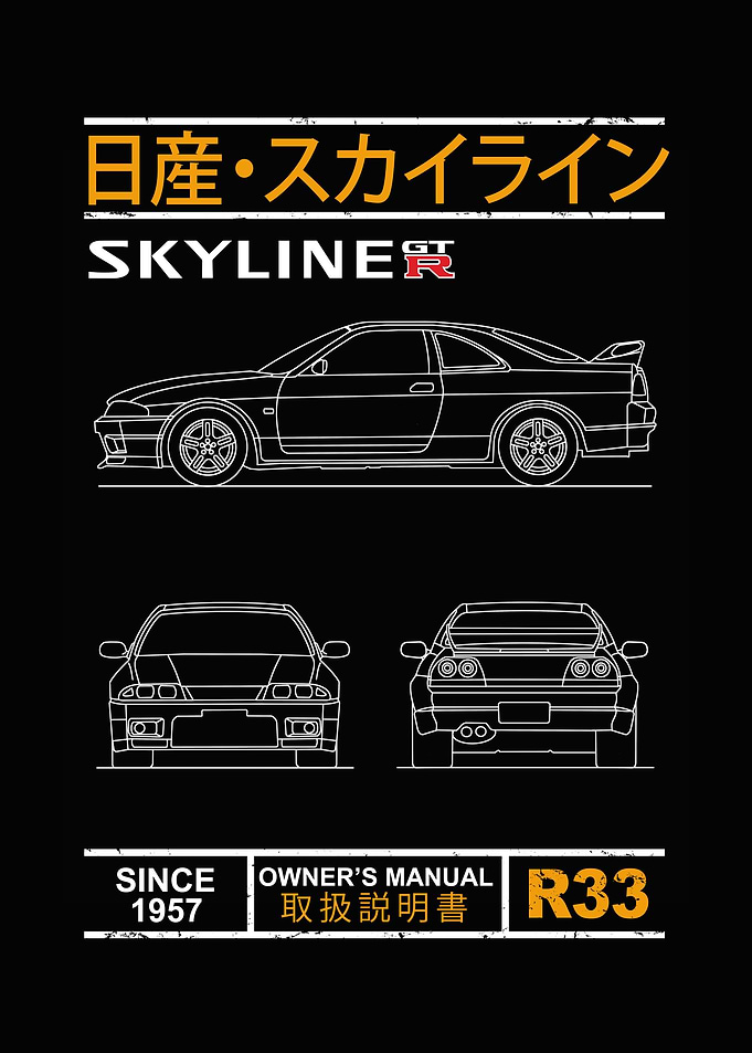 Skyline R33 Blueprint
