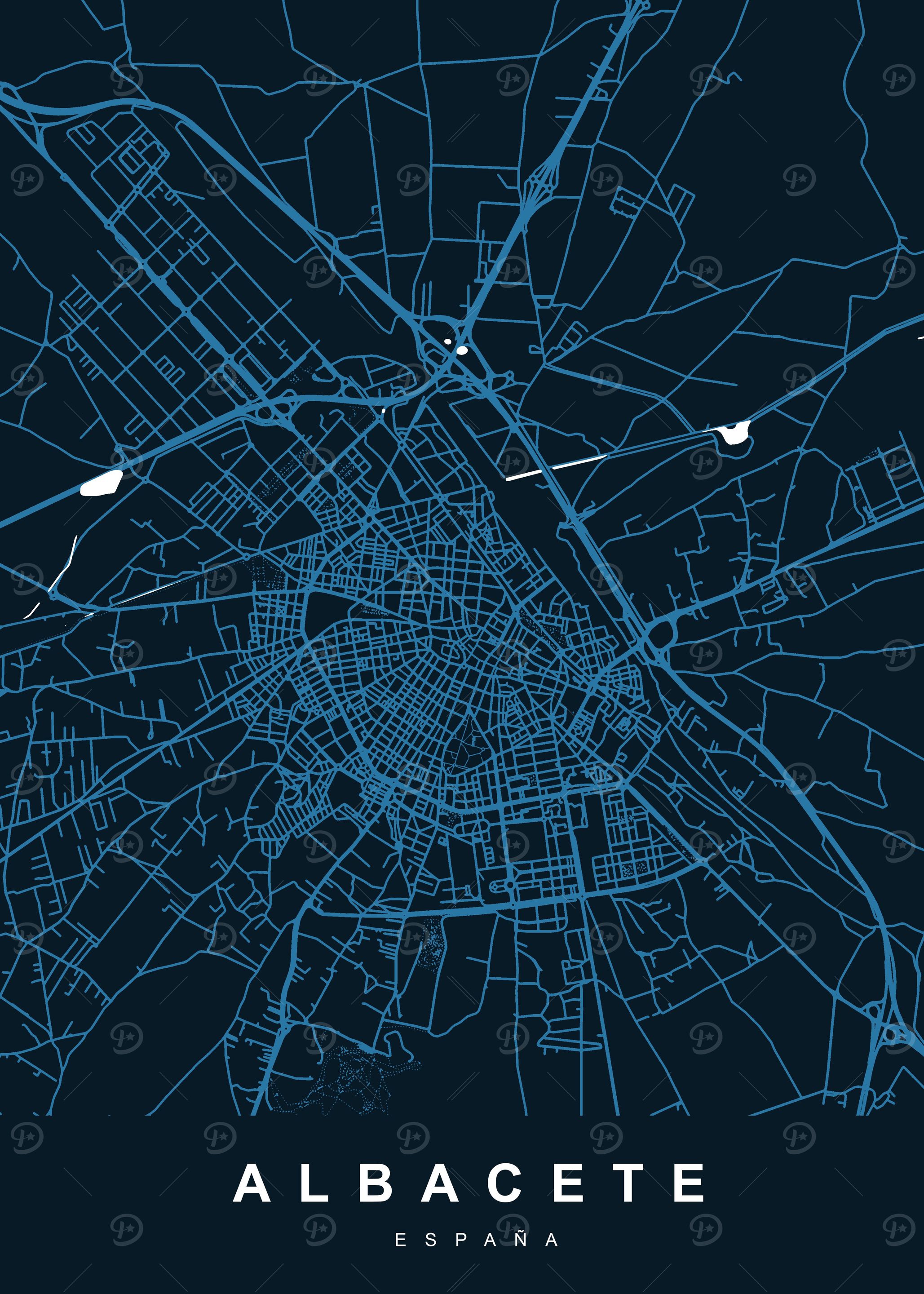 ALBACETE Map Spain