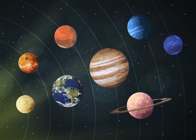 Solar System Planets Space
