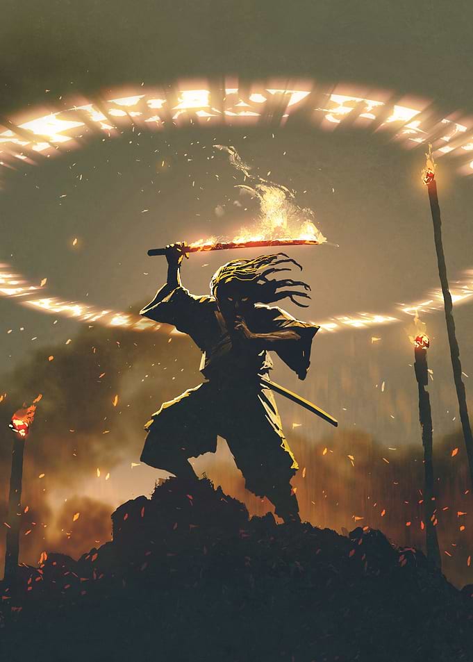 Warrior with Fire