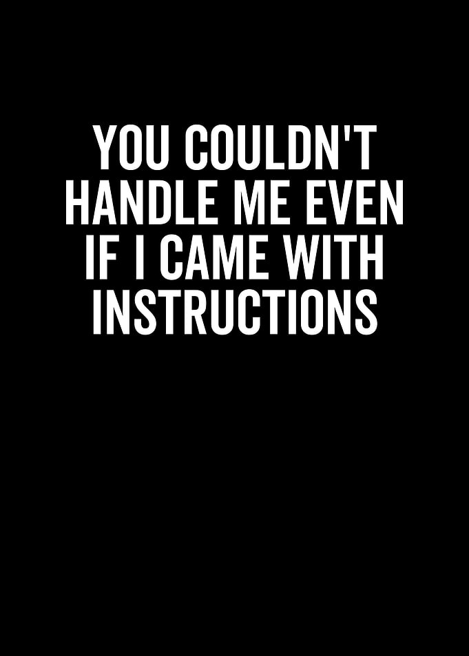 You Couldnt Handle Me
