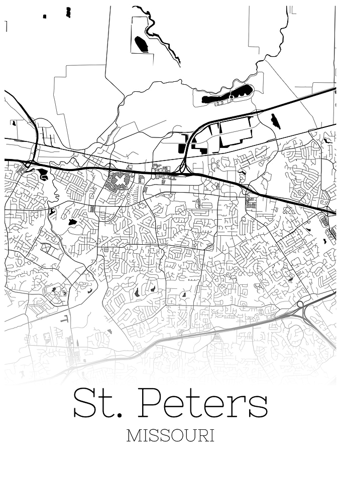 St Peters Missouri map