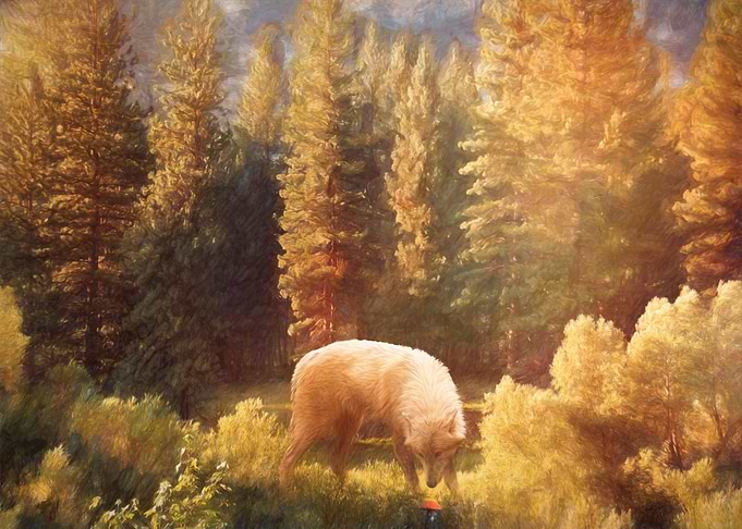 Lone Wolf in Autumn