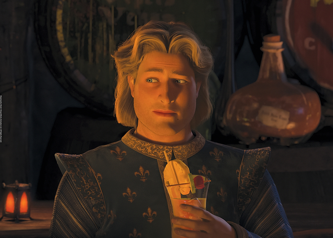 Prince Charming with drink