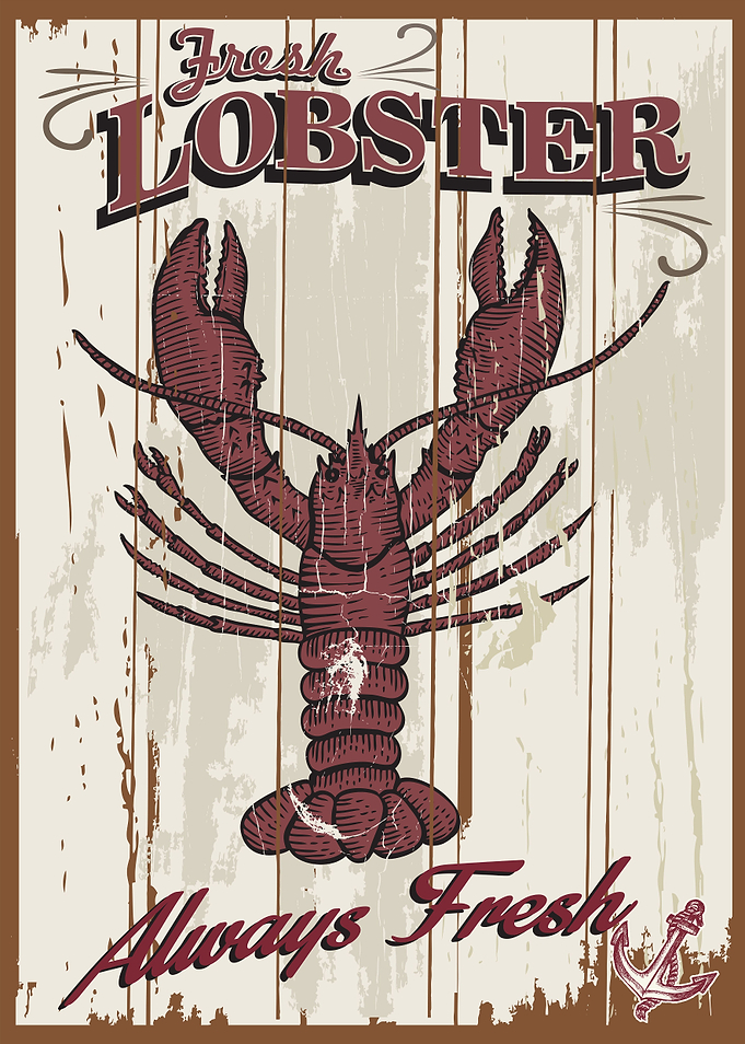 Fresh Lobster Poster