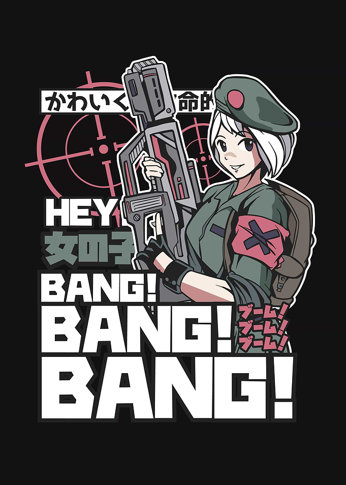 Guerrilla anime girl