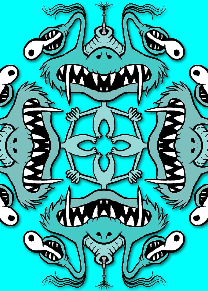 alien monster cartoon