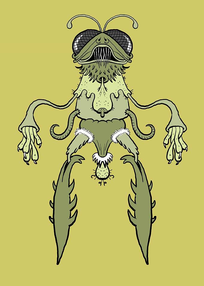 alien monster cartoon