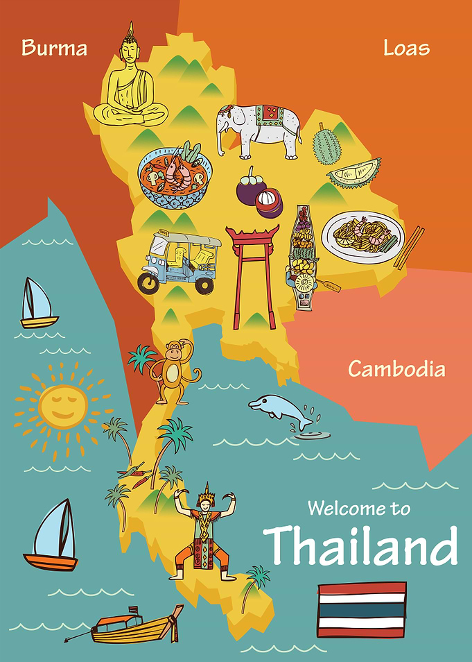 Thailand map