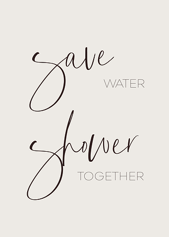 Save water shower together