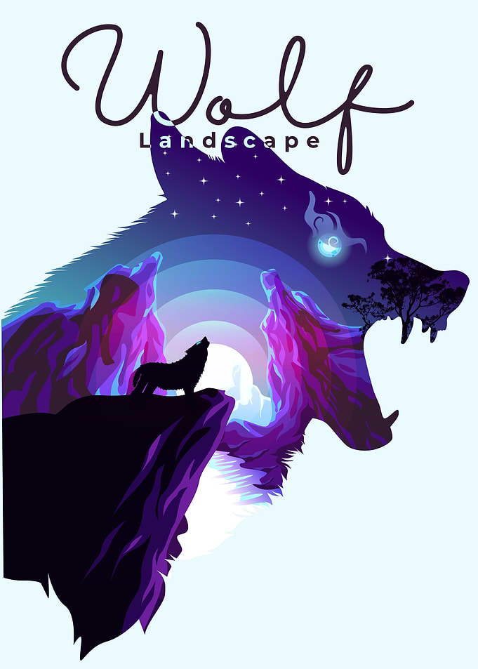Wolf double Exposure