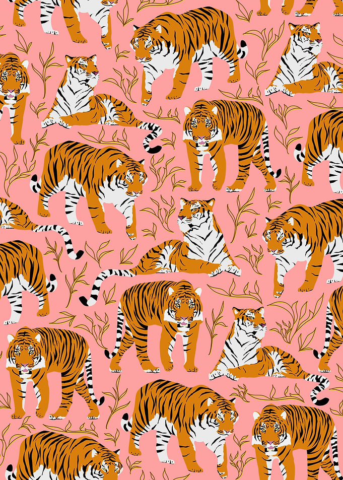 Majestic wild bengal tiger